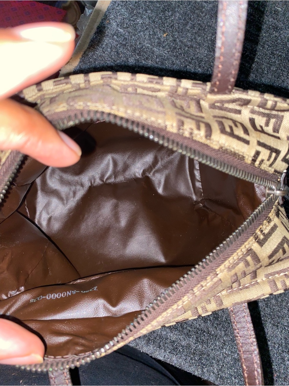 Authentic Vintage Fendi Mini Zucca Monogram Handbag - Picture 7 of 8